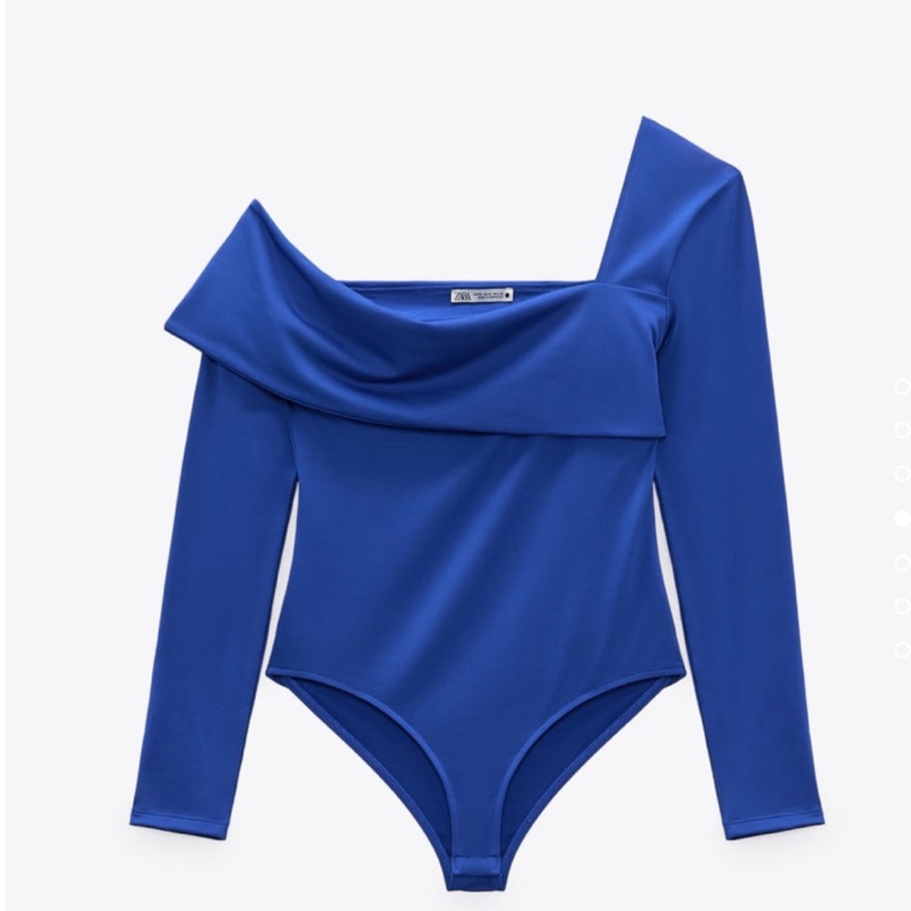 NEW Zara Asymmetrical Bodysuit L
